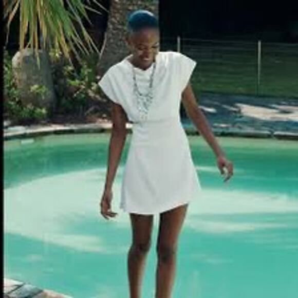 Zara Dresses & Skirts - Zara Draped Mini Dress White NWT Size M Paris Purchase